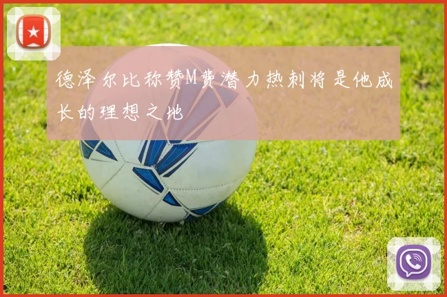 德泽尔比称赞M费潜力热刺将是他成长的理想之地